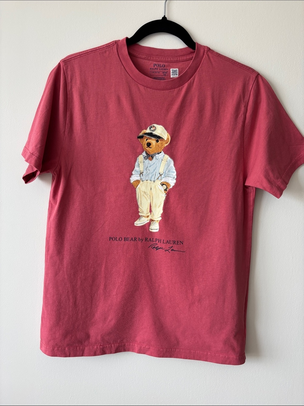 Ralph Lauren Polo Bear Tee - Rose Red